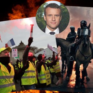 gilets jaune police macron