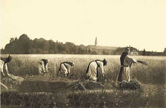 Le travail des moines